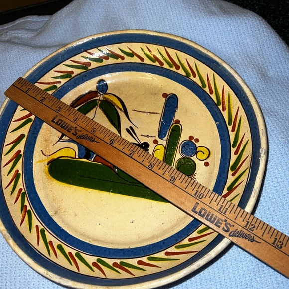 (3) Tlaquepaque Mexican Pottery Nesting Bowls Handmade Folk Art Dishes Stackable - Picture 9 of 15